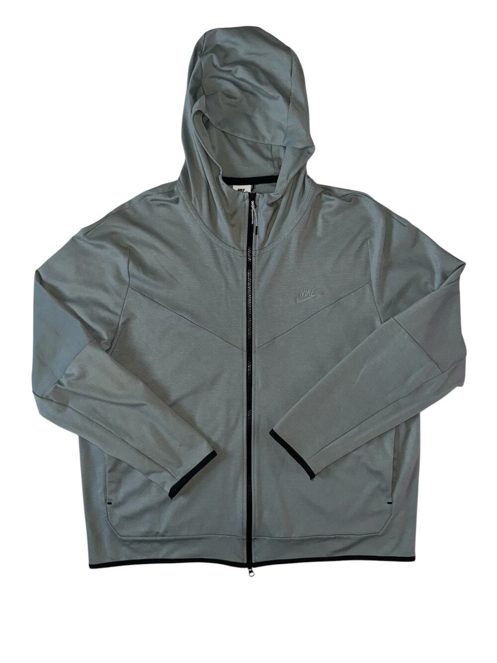Nike Tech Fleece Lightweight Men's Full Zip Hoodie Mica Green XXL DX0822-330